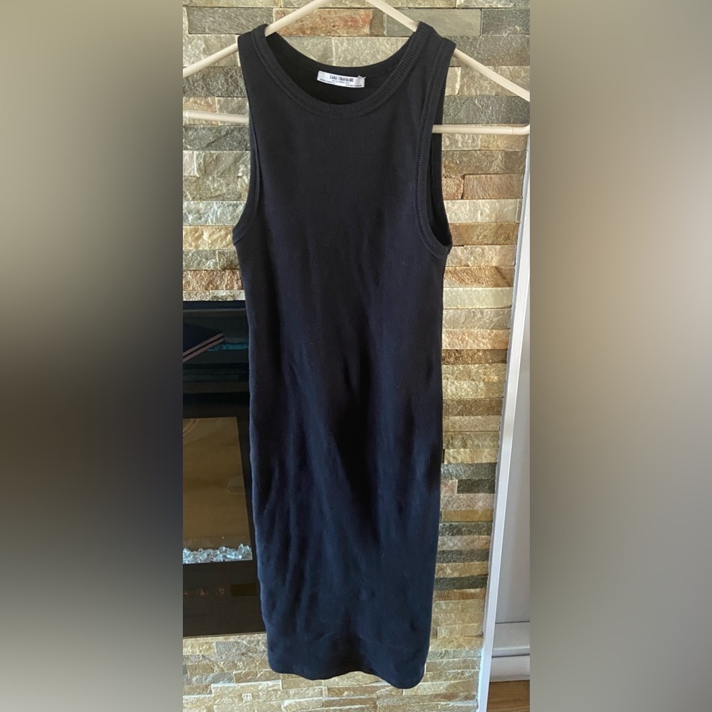 Zara tank style black dress - Picture 1 of 3
